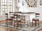 Valebeck Counter Height Dining Table and 4 Barstools Signature Design by Ashley®