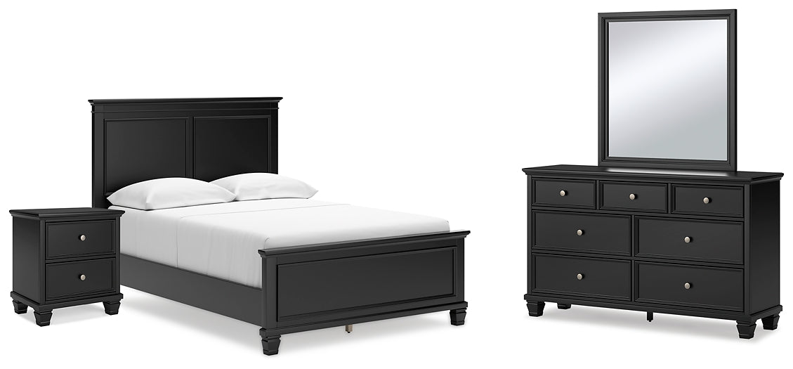 Lanolee Full Panel Bed with Mirrored Dresser and Nightstand Signature Design by Ashley®