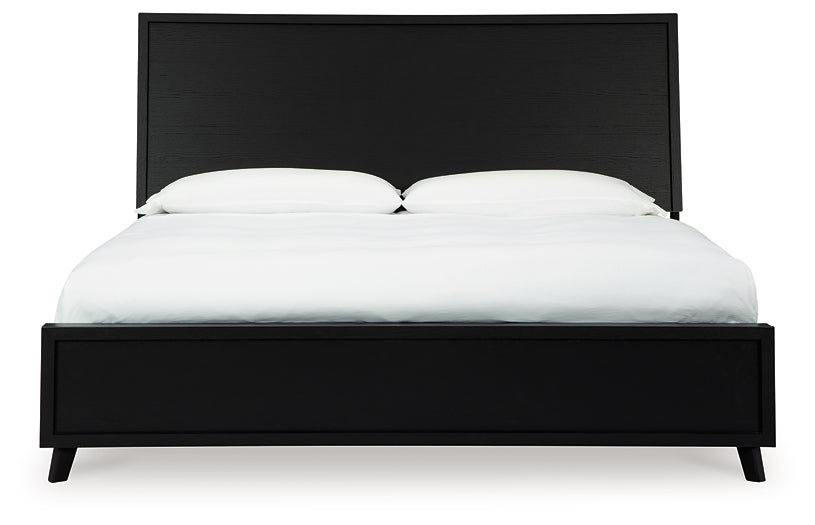 Danziar Queen Panel Bed with Mirrored Dresser Signature Design by Ashley®