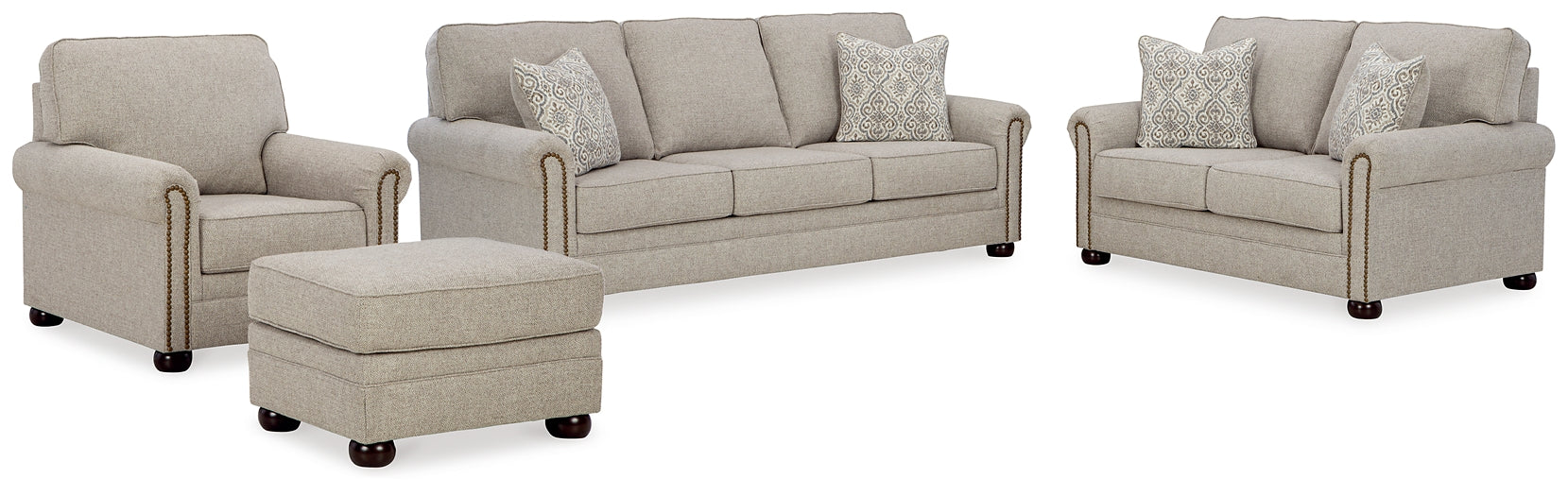 Gaelon Sofa, Loveseat, Chair and Ottoman Signature Design by Ashley®