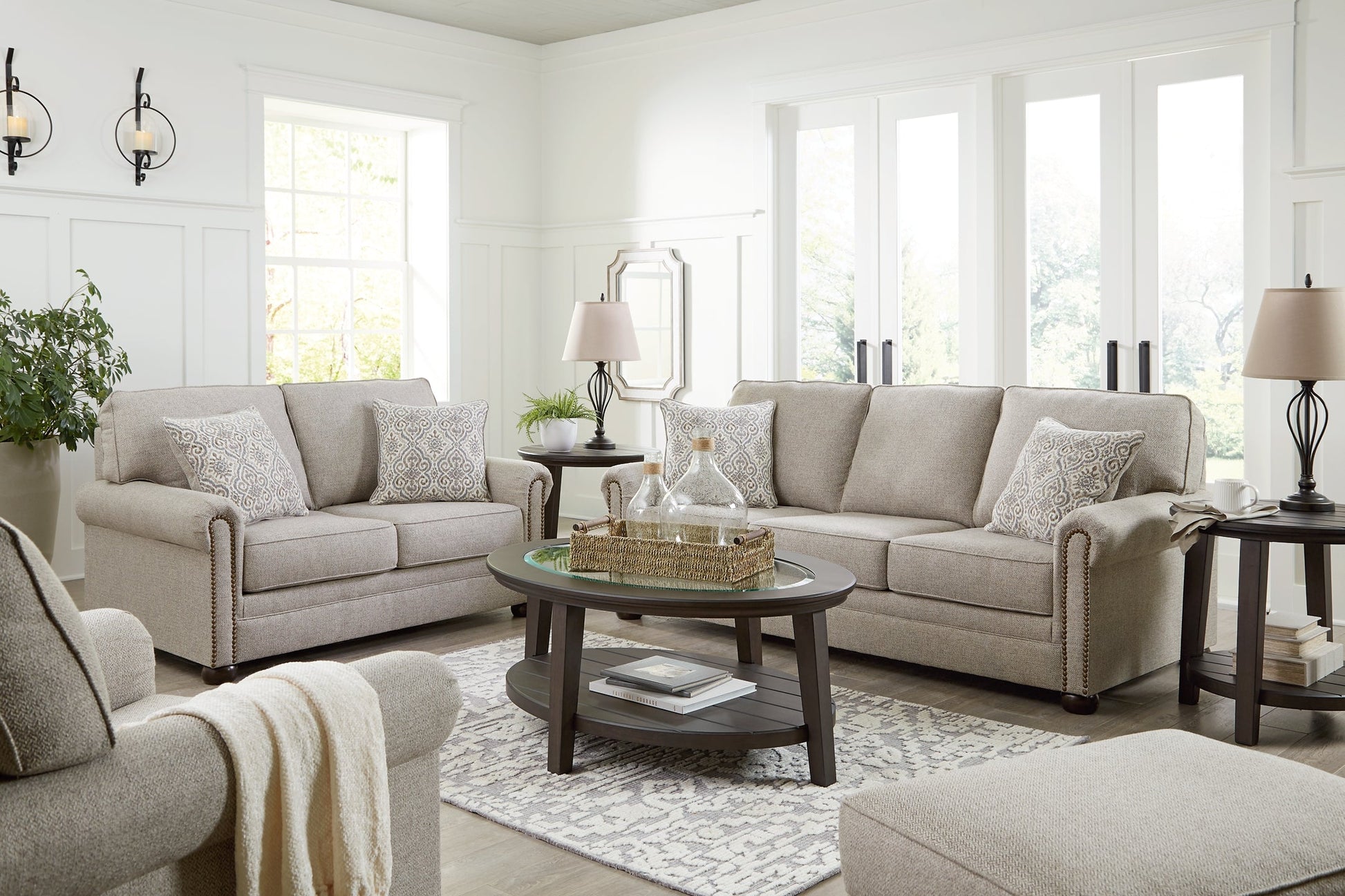 Gaelon Sofa, Loveseat, Chair and Ottoman Signature Design by Ashley®