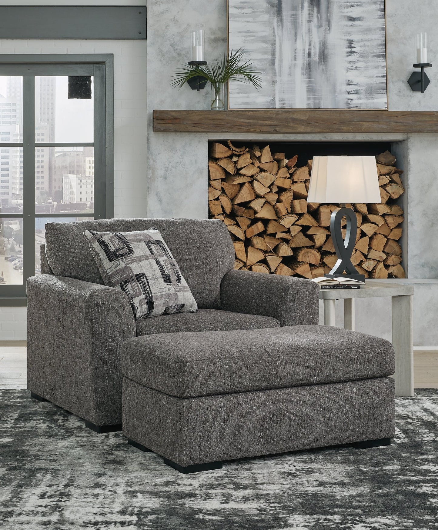 Gardiner Chair and Ottoman Signature Design by Ashley®