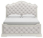Arlendyne King Upholstered Bed with Mirrored Dresser, Chest and Nightstand Signature Design by Ashley®