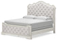 Arlendyne King Upholstered Bed with Mirrored Dresser Signature Design by Ashley®