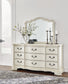 Arlendyne King Upholstered Bed with Mirrored Dresser Signature Design by Ashley®