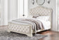 Arlendyne King Upholstered Bed with Mirrored Dresser Signature Design by Ashley®
