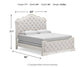Arlendyne King Upholstered Bed with Mirrored Dresser Signature Design by Ashley®