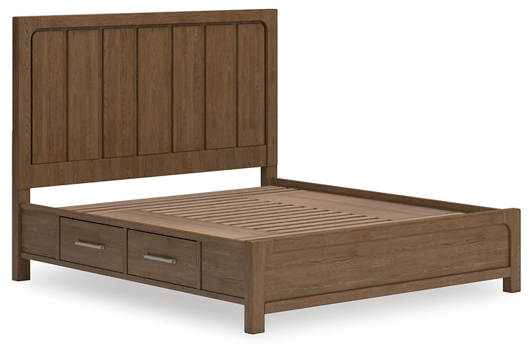 Cabalynn King Panel Bed with Storage with Mirrored Dresser, Chest and Nightstand Signature Design by Ashley®
