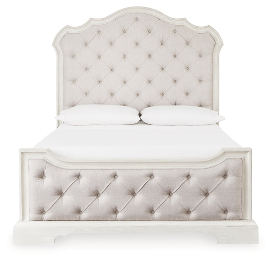 Arlendyne Queen Upholstered Bed with Mirrored Dresser, Chest and Nightstand Signature Design by Ashley®