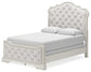 Arlendyne Queen Upholstered Bed with Mirrored Dresser, Chest and Nightstand Signature Design by Ashley®