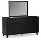 Danziar King Panel Headboard with Mirrored Dresser, Chest and Nightstand Signature Design by Ashley®