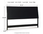 Danziar King Panel Headboard with Mirrored Dresser Signature Design by Ashley®