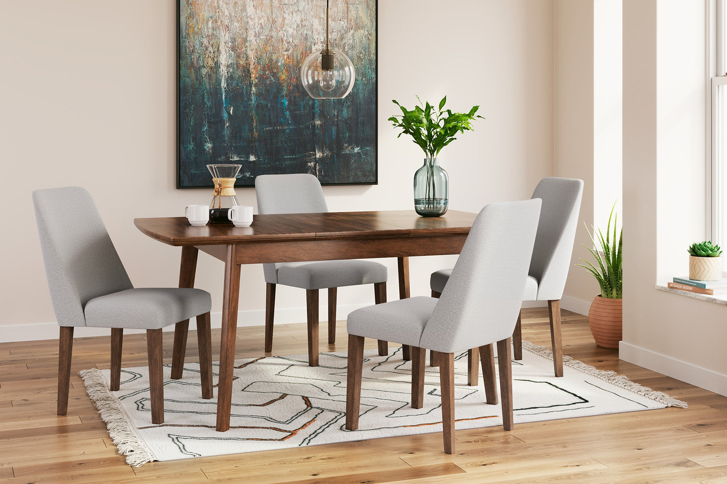 Lyncott Dining Table and 4 Chairs Signature Design by Ashley®