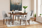Lyncott Dining Table and 4 Chairs Signature Design by Ashley®