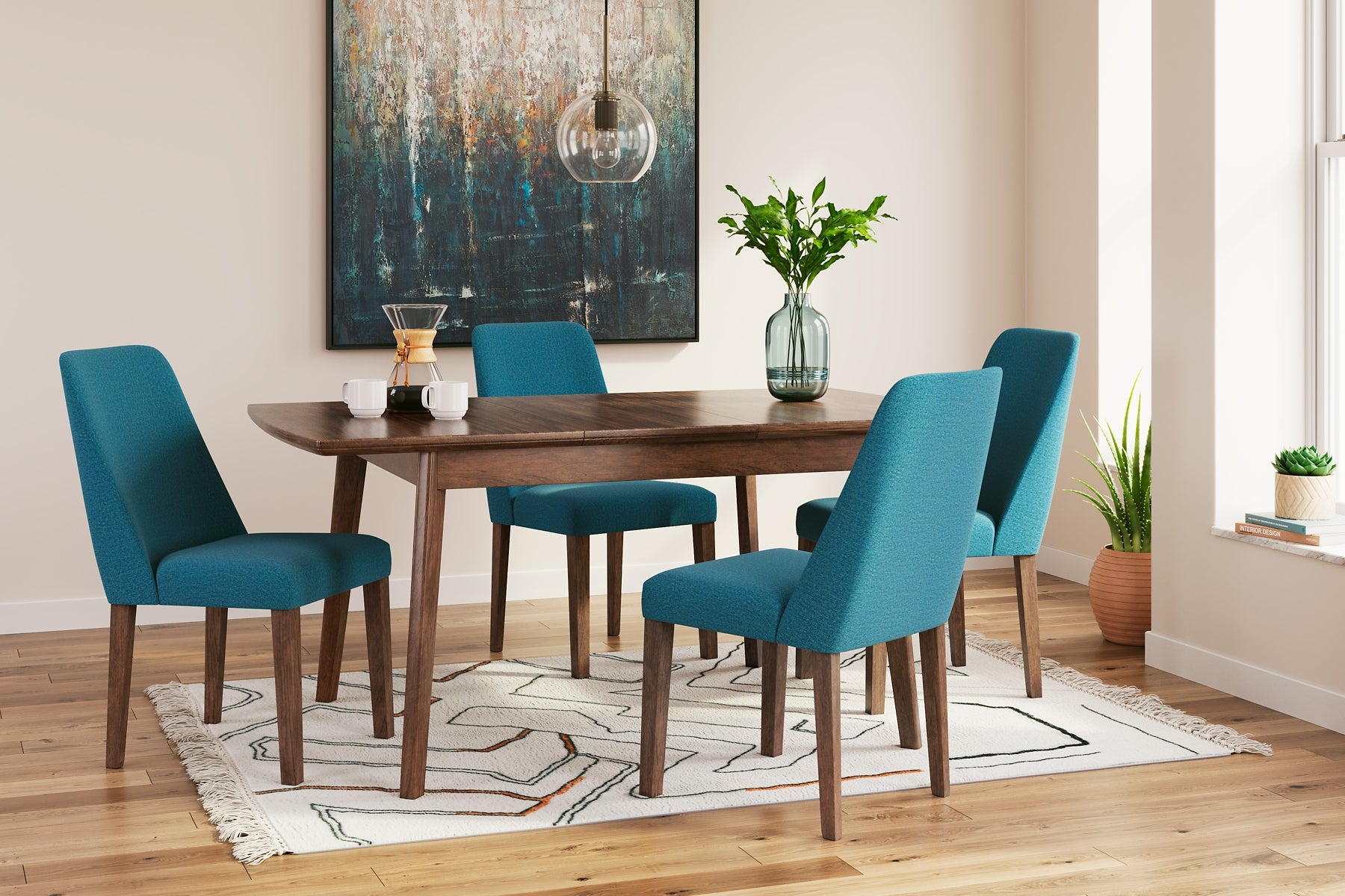 Lyncott Dining Table and 4 Chairs Signature Design by Ashley®