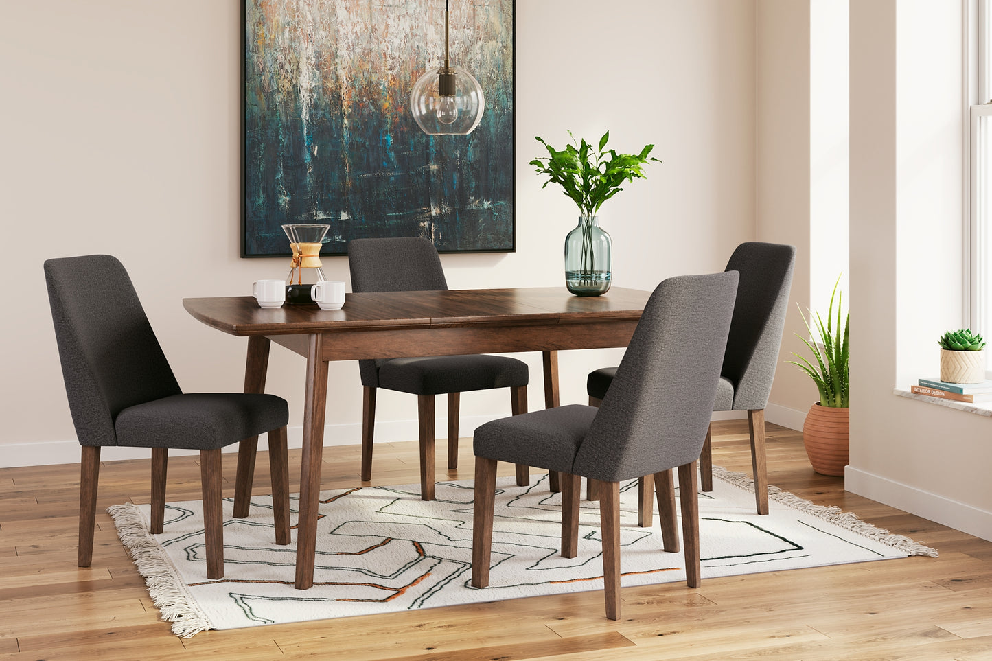 Lyncott Dining Table and 4 Chairs Signature Design by Ashley®