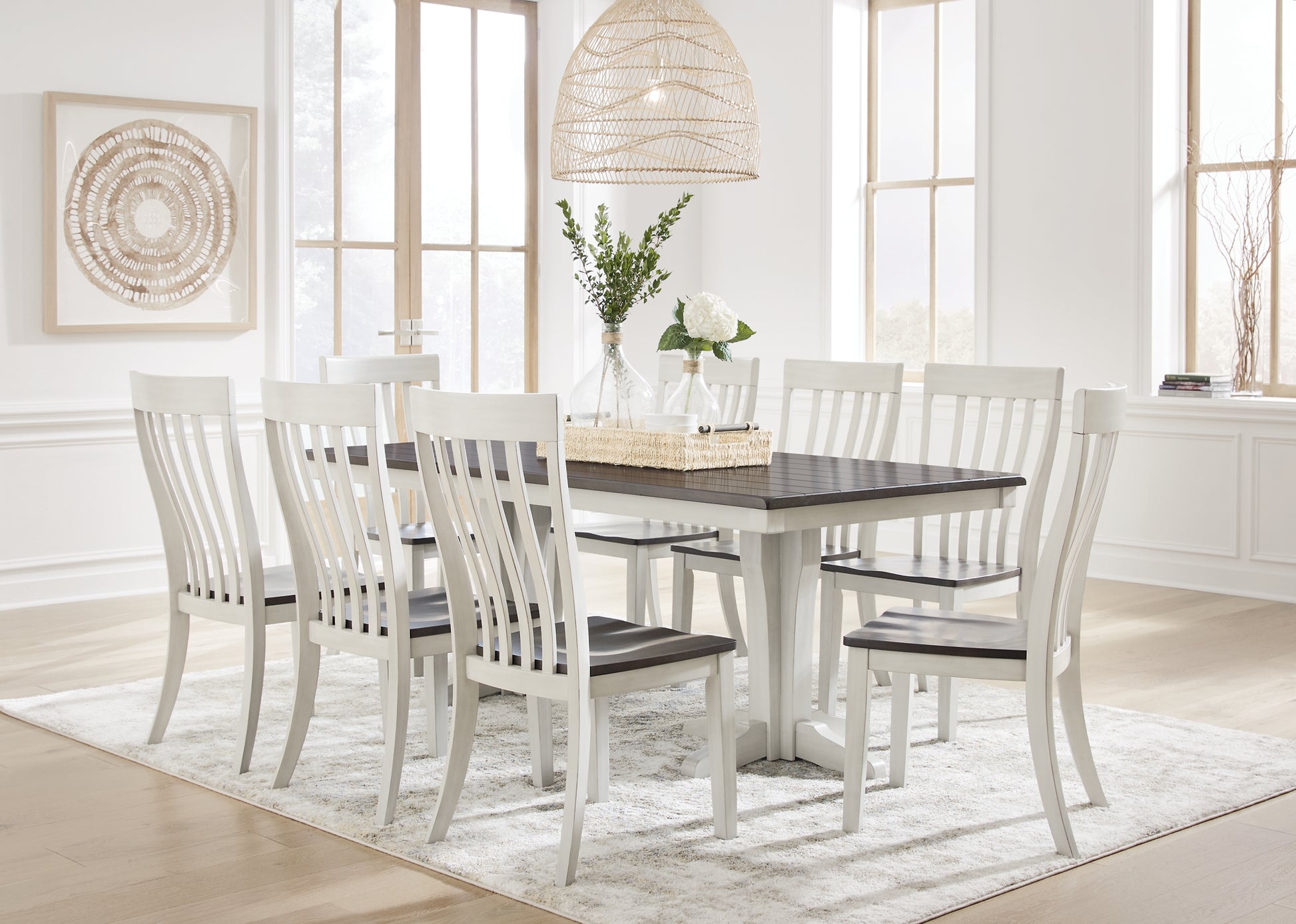 Darborn Dining Table and 8 Chairs Signature Design by Ashley®