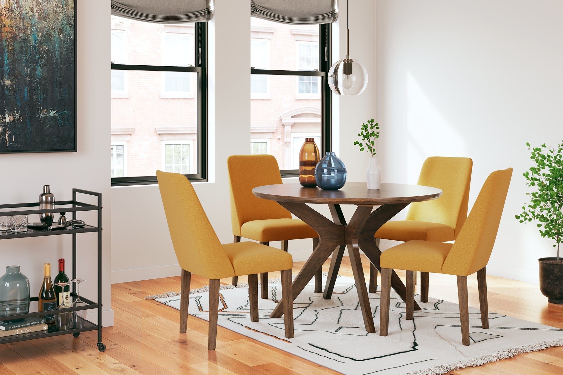 Lyncott Dining Table and 4 Chairs Signature Design by Ashley®