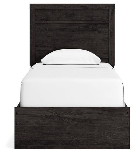 Belachime Twin Panel Bed with Mirrored Dresser Signature Design by Ashley®