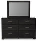 Belachime Twin Panel Bed with Mirrored Dresser, Chest and Nightstand Signature Design by Ashley®