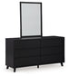Danziar Queen Panel Headboard with Mirrored Dresser, Chest and Nightstand Signature Design by Ashley®
