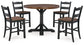 Valebeck Counter Height Dining Table and 4 Barstools Signature Design by Ashley®