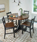 Valebeck Counter Height Dining Table and 4 Barstools Signature Design by Ashley®
