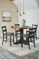 Valebeck Counter Height Dining Table and 4 Barstools Signature Design by Ashley®