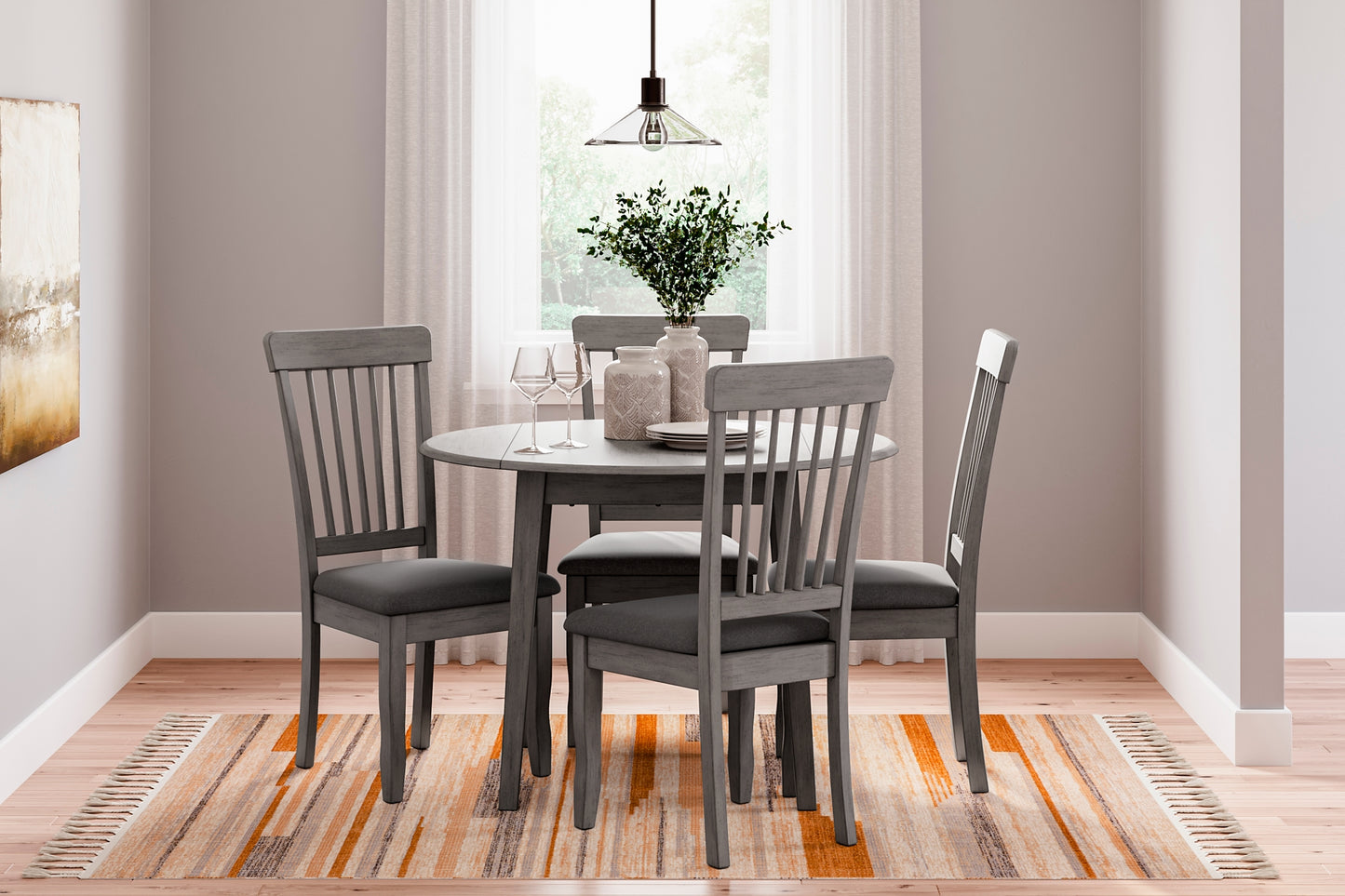 Shullden Dining Table and 4 Chairs Signature Design by Ashley®