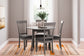Shullden Dining Table and 4 Chairs Signature Design by Ashley®