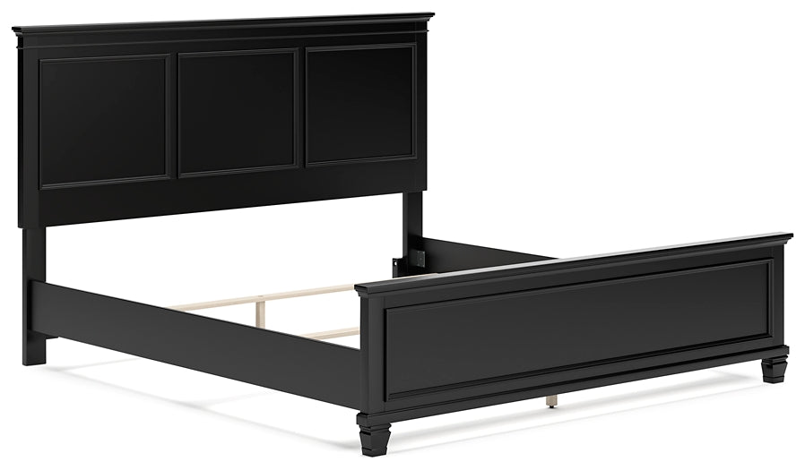 Lanolee King Panel Bed with Mirrored Dresser Signature Design by Ashley®