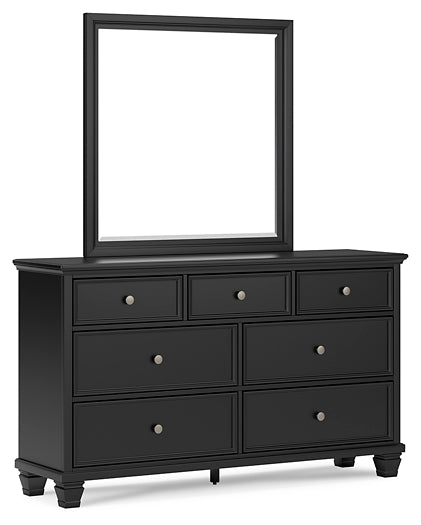 Lanolee Twin Panel Bed with Mirrored Dresser Signature Design by Ashley®