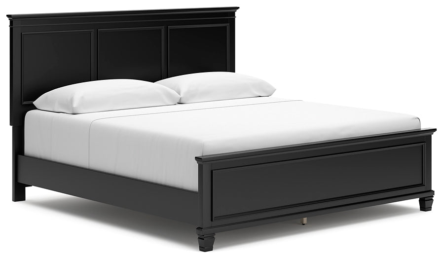 Lanolee King Panel Bed with Mirrored Dresser Signature Design by Ashley®