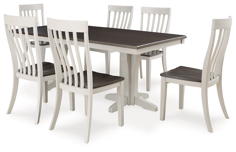 Darborn Dining Table and 6 Chairs Signature Design by Ashley®