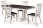 Darborn Dining Table and 4 Chairs Signature Design by Ashley®