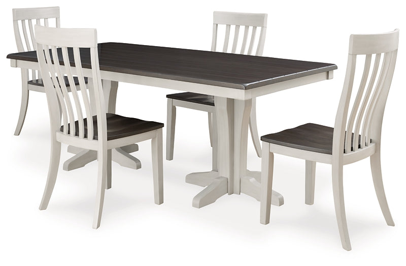 Darborn Dining Table and 4 Chairs Signature Design by Ashley®