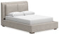 Cabalynn Queen Upholstered Bed with Mirrored Dresser Signature Design by Ashley®