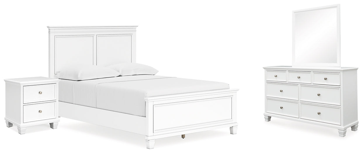 Fortman Full Panel Bed with Mirrored Dresser and Nightstand Signature Design by Ashley®