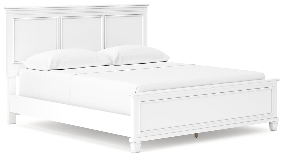 Fortman California King Panel Bed with Mirrored Dresser Signature Design by Ashley®