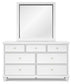 Fortman Full Panel Bed with Mirrored Dresser Signature Design by Ashley®