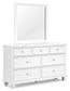 Fortman Twin Panel Bed with Mirrored Dresser and Nightstand Signature Design by Ashley®
