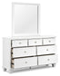 Fortman Twin Panel Bed with Mirrored Dresser and Nightstand Signature Design by Ashley®