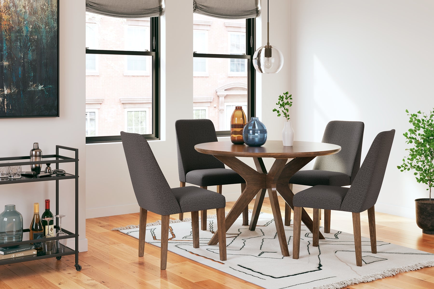 Lyncott Dining Table and 4 Chairs Signature Design by Ashley®