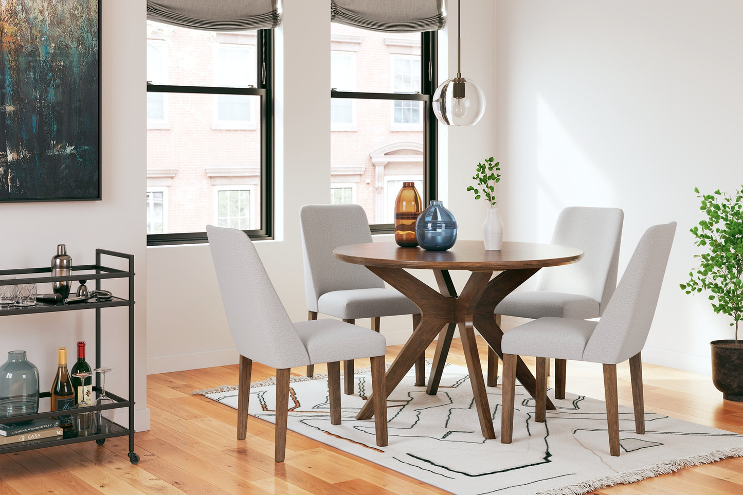Lyncott Dining Table and 4 Chairs Signature Design by Ashley®