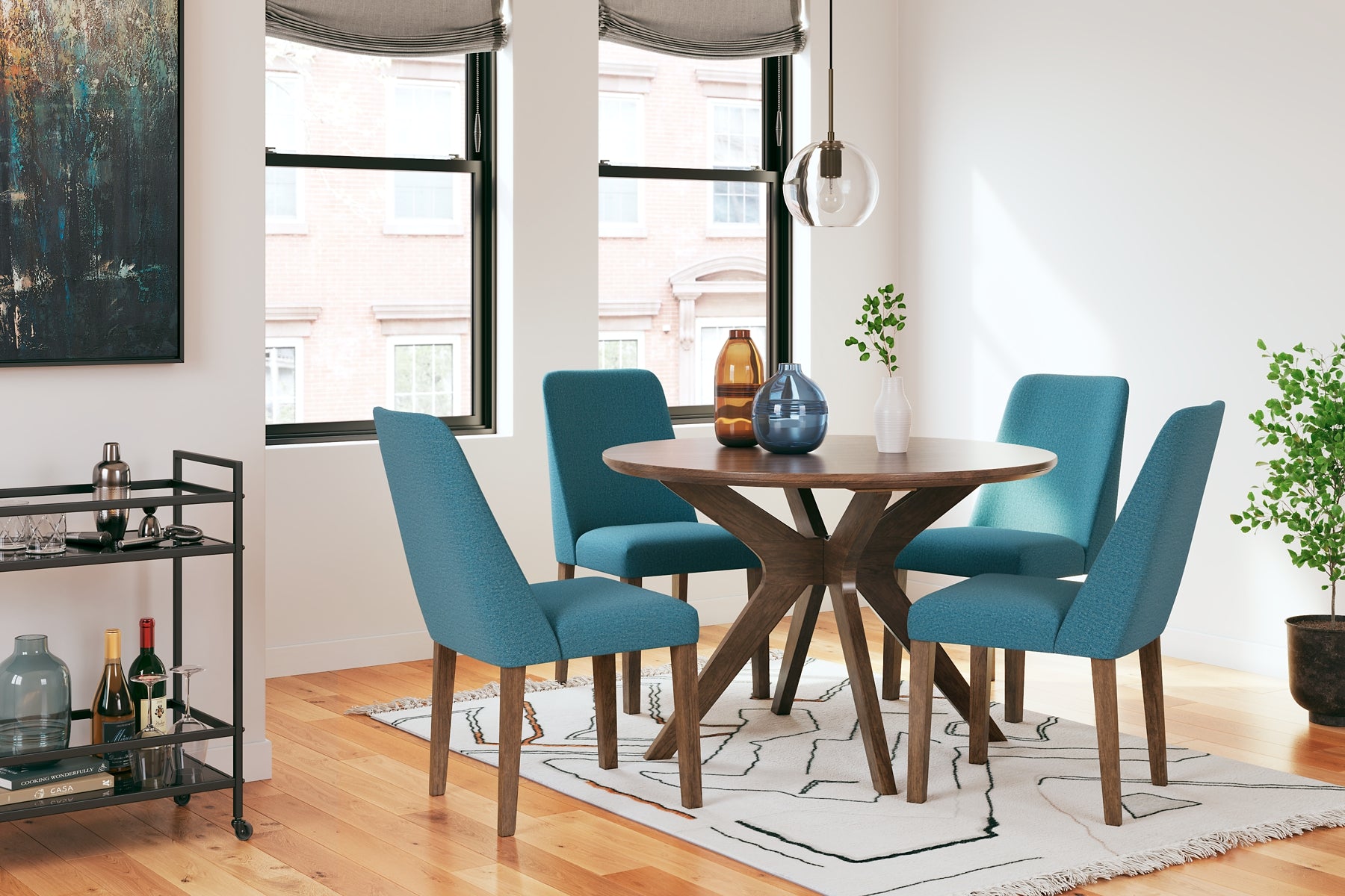 Lyncott Dining Table and 4 Chairs Signature Design by Ashley®