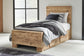 Hyanna Twin Panel Bed with Storage with Mirrored Dresser and Nightstand Signature Design by Ashley®