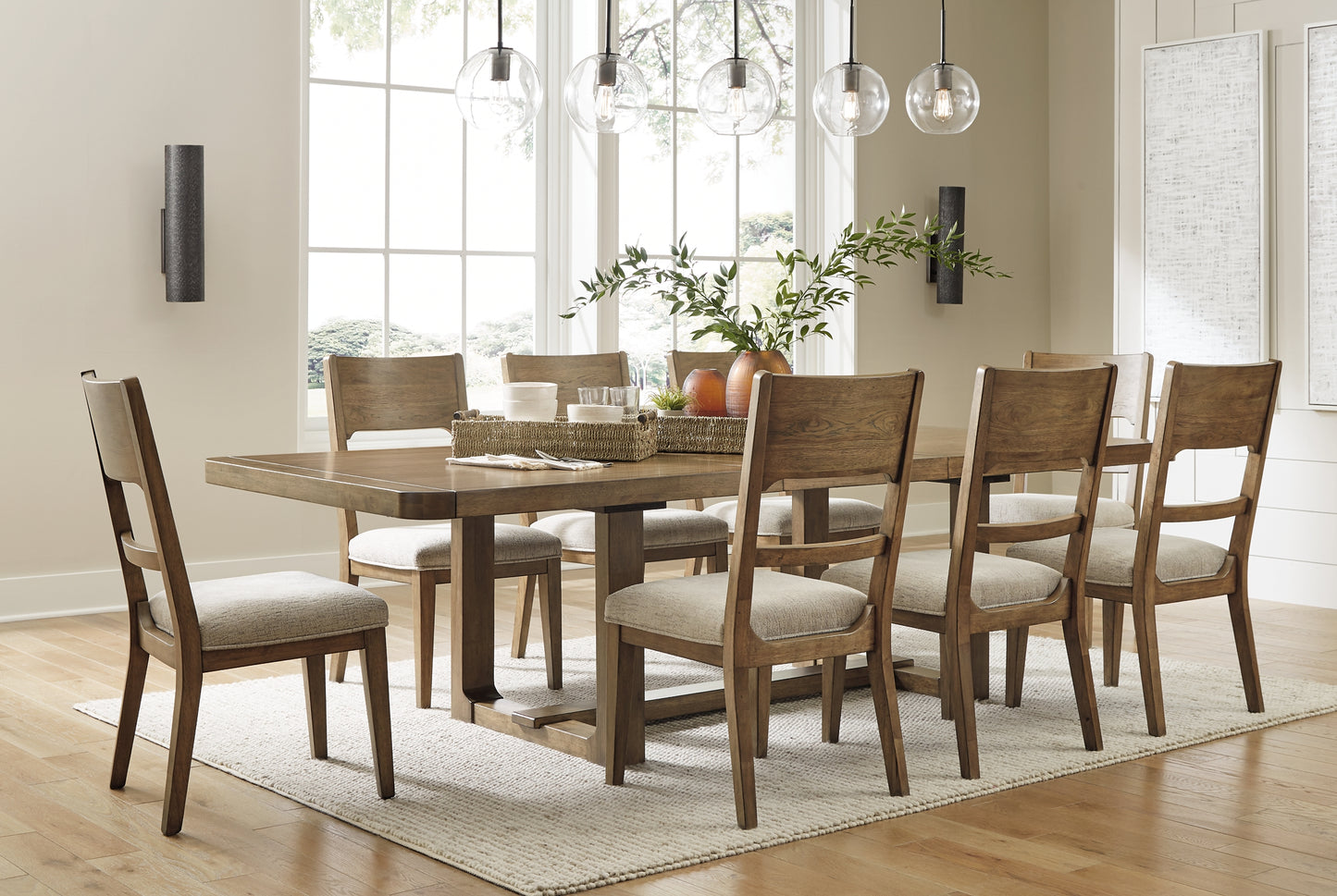 Cabalynn Dining Table and 8 Chairs Signature Design by Ashley®