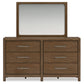Cabalynn King Upholstered Bed with Mirrored Dresser, Chest and Nightstand Signature Design by Ashley®