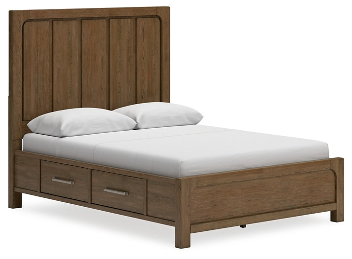 Cabalynn Queen Panel Bed with Storage with Mirrored Dresser, Chest and Nightstand Signature Design by Ashley®