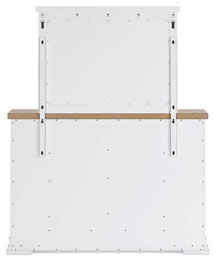 Ashbryn California King Panel Storage Bed with Mirrored Dresser, Chest and Nightstand Benchcraft®